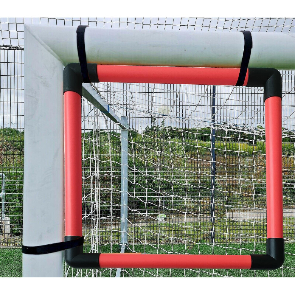 Football Goal Target Corner Shot Top Bins Skill Frame Training Fit All Ball Size 56x56cm