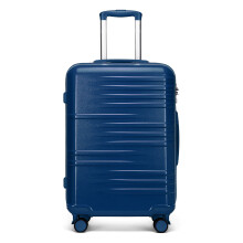 (24 inch) British Traveller- ABS Navy Hard Shell Suitcase