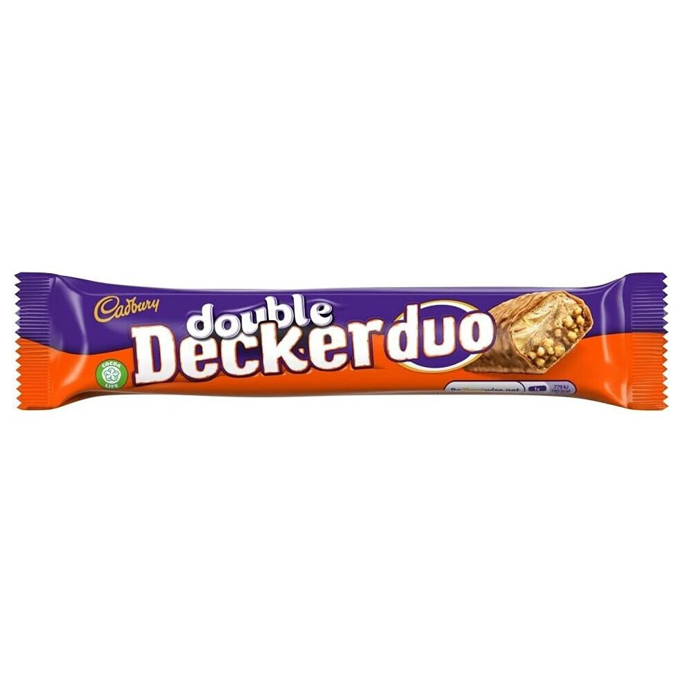 Cadbury Double Decker Duo Chocolate Bar 74.6g (Pack of 32)