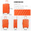 (24 inch ) British Traveller- ABS Orange Hard Shell Suitcase 7