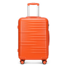 (20 inch ) British Traveller- ABS Orange Hard Shell Suitcase