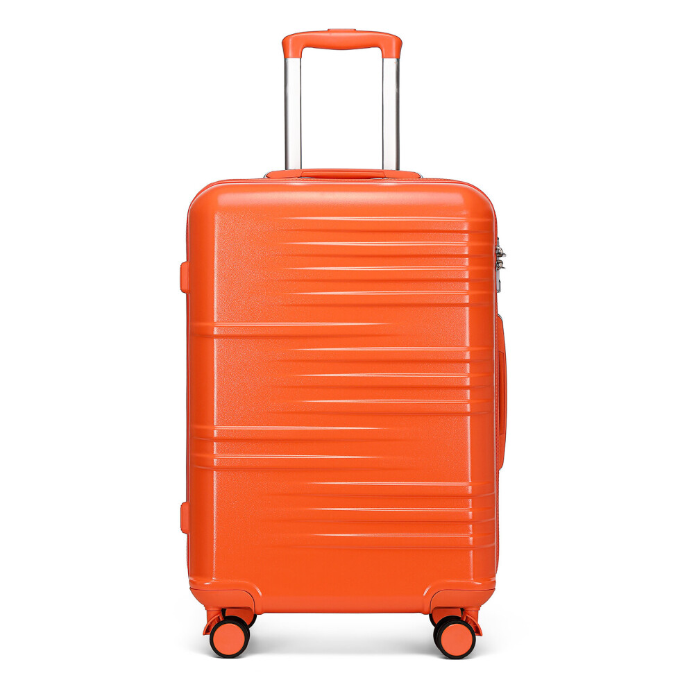British Traveller (20 Inch ) - Abs Hard Shell Suitcase Orange