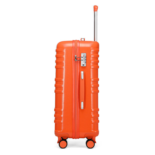 (20 inch ) British Traveller- ABS Orange Hard Shell Suitcase 2