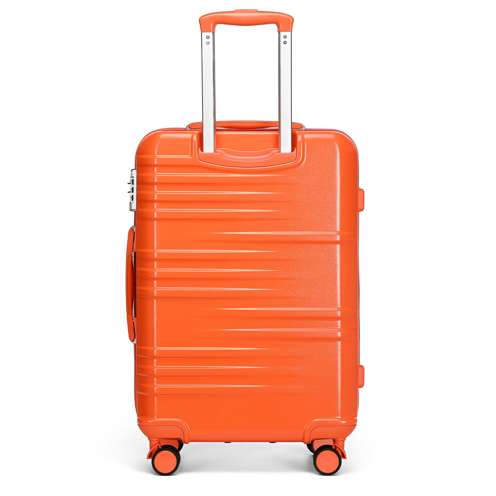 (24 inch ) British Traveller- ABS Orange Hard Shell Suitcase