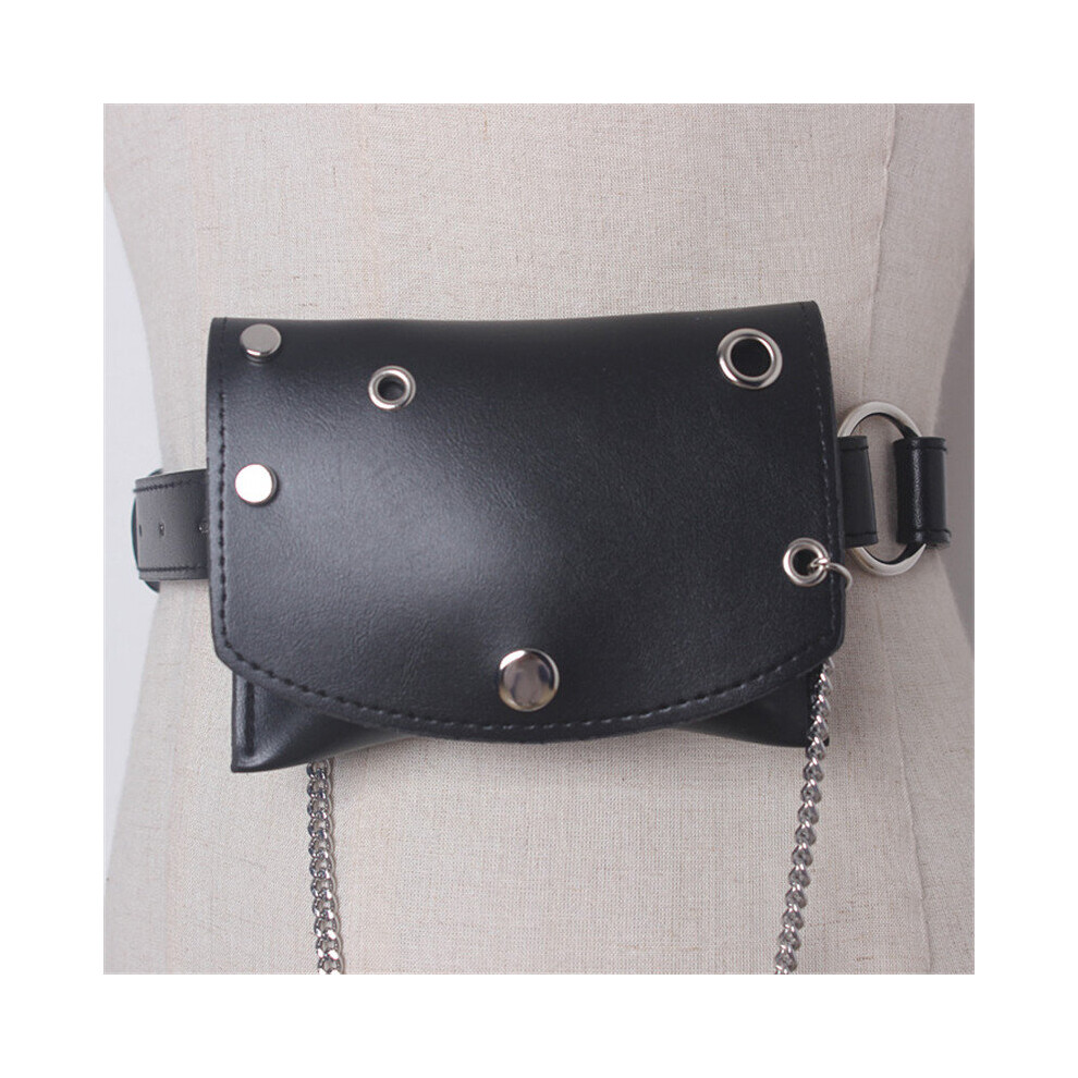 Women Fanny Pack Bag Casual Leather Waist Belt Pack Women Belts Chain Bag Wallet Female Pouch Small Bum Bags-image-OPC-PBTVMFZ-NEW