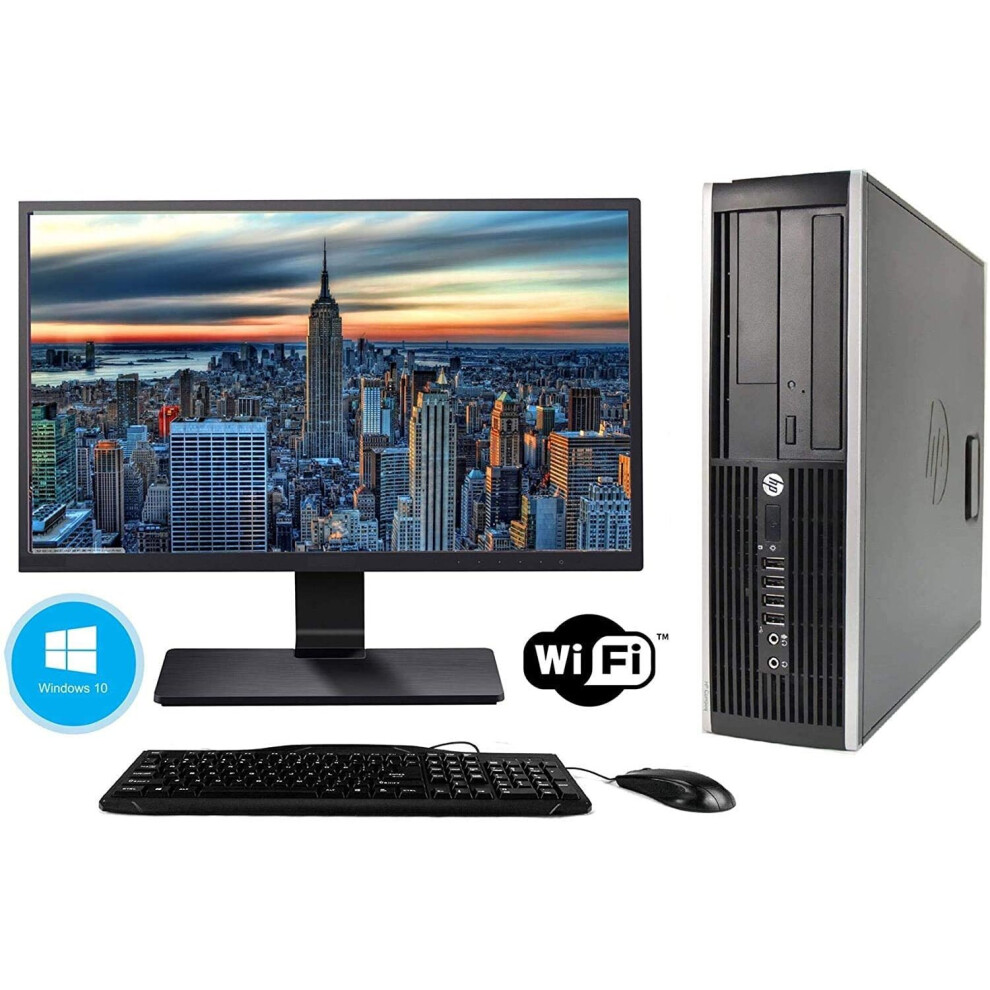 Windows 11 HP ELITE 8200 SFF SET I5 3.10GHZ 4GB 250GB DVD 22in Monitor