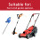 SPARES2GO Power Cable for EINHELL Lawnmower Strimmer Hedge Trimmer 12M Mains Lead Plug 3