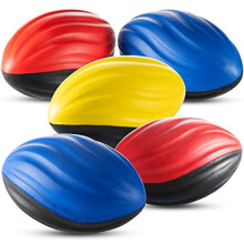 Bedwina 5 """" Mini Foam Football - (Pack of 3) Sm? leget?jsfodbold til indend?rs og udend?rs leg spiralskum sports f?dselsdag fodboldfest favorise