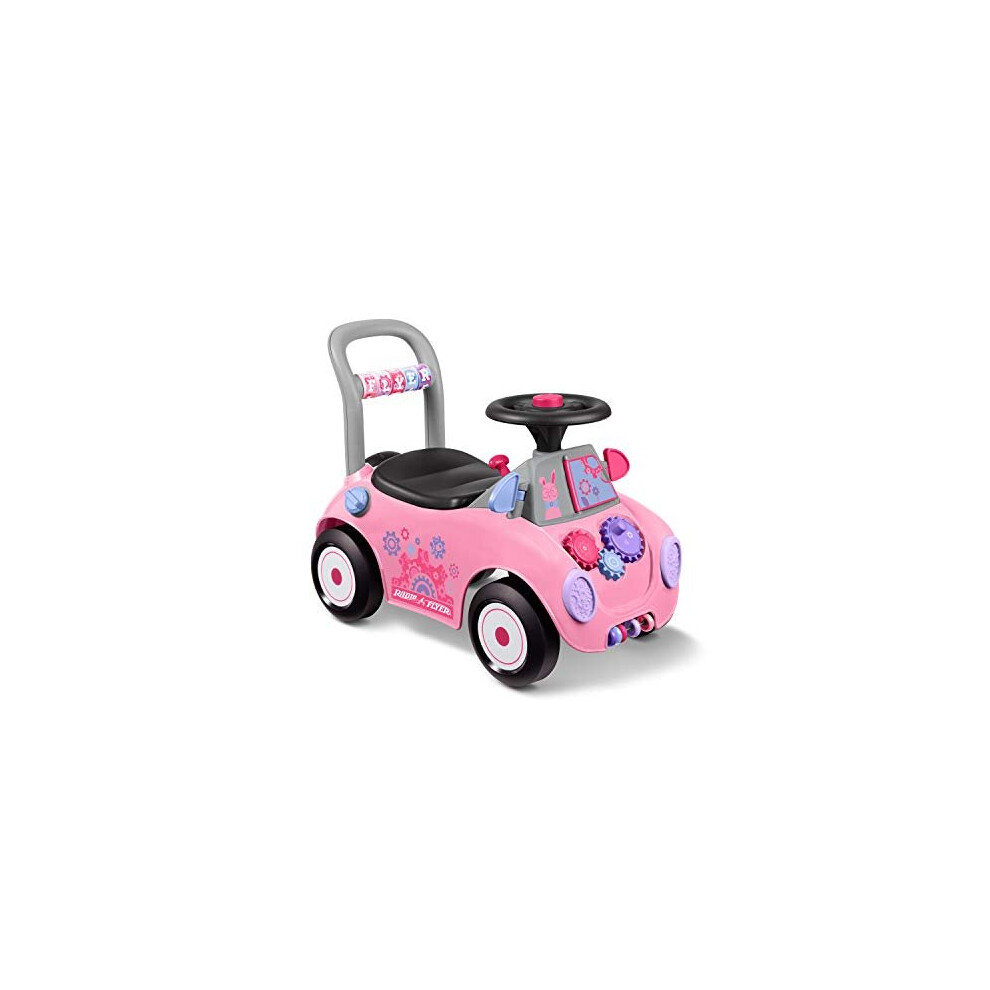 Radio Flyer Creativity Car, Sit to Stand Toddler Ride On Toy, Ages 1-3 , Pink