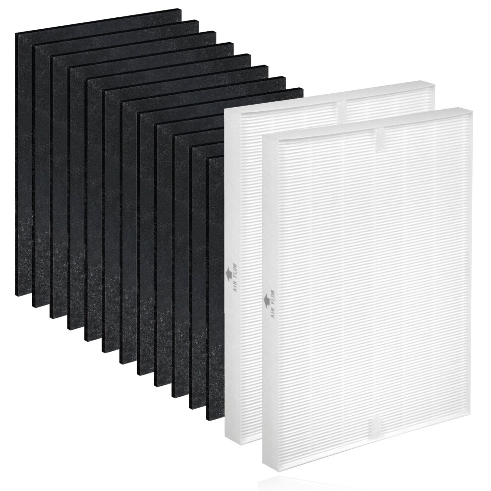 Spares2go Hepa Carbon Filter For Winix Plasmawave 5300 6300 5300-2 6300-2 P300 Purifier X 2