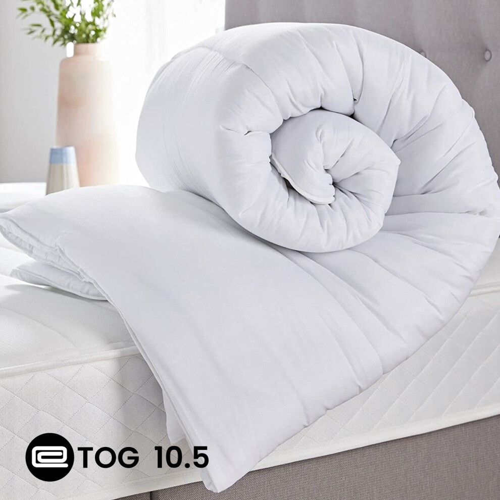 (10.5, Single) Duvet Quilt Anti Allergy Tog Duvet All Seasons Bedding Duvet Tog