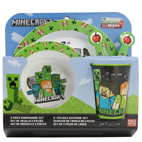 'Minecraft' Children's 5 Piece Dinner Set 2