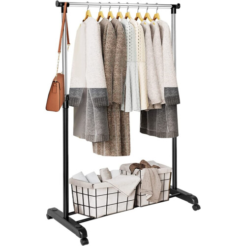 Heavy Duty Adjustable Metal Clothes Hanging Rail 1