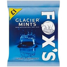 Fox's Glacier Mints Bag 130g ( pack of 12 )