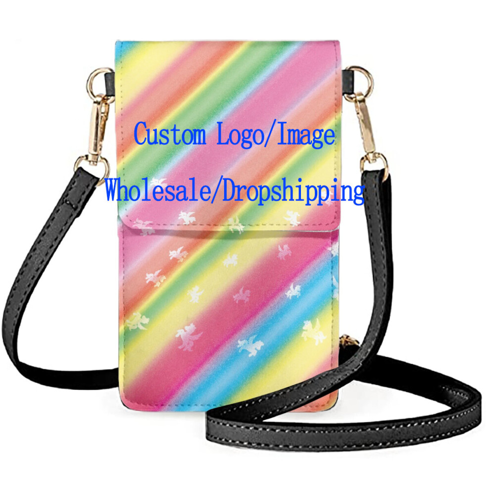 26 Letter Combination Unisex Mobile Phone Satchel Golden Floral Art Alphabet Makeup Bags Ladies Leather