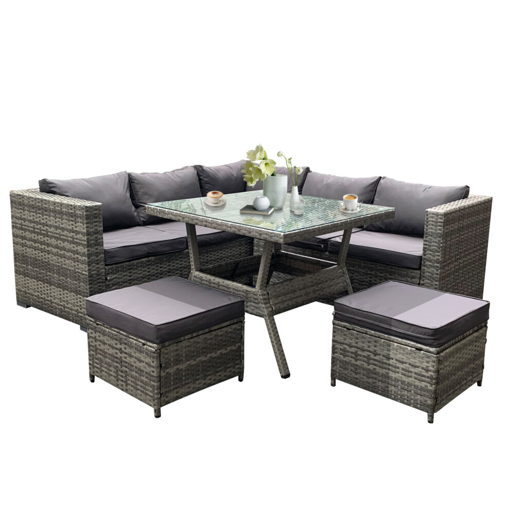 BillyOh Milan 6 Seater Rattan Corner Sofa Set