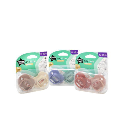 Tommee Tippee Baby Dummy Soothers Dummies Anytime Assorted 2-Pack 18-36