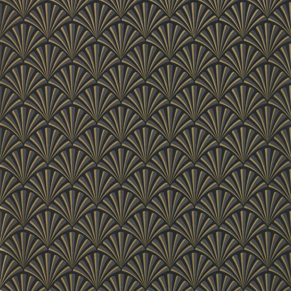 Lusso Chrysler Wallpaper Noir Clarke And Clarke W0164/01 5060040045343