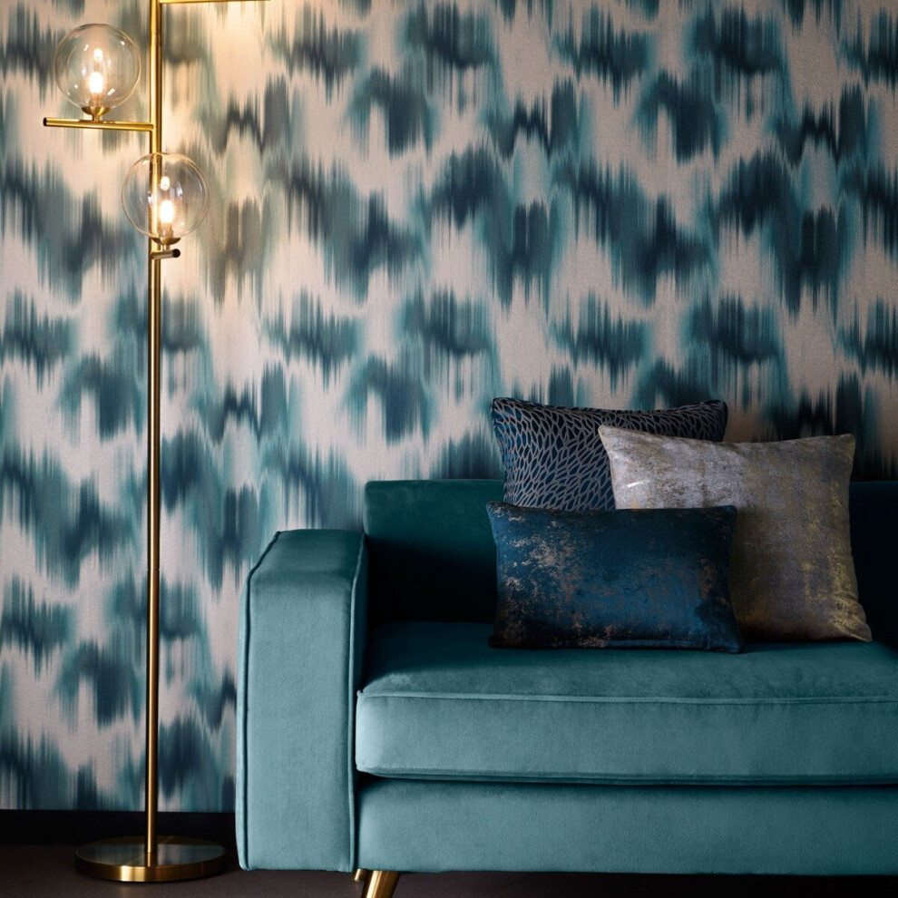 Lusso Colorante Wallpaper Midnight Clarke And Clarke W0165/02 5060040045398
