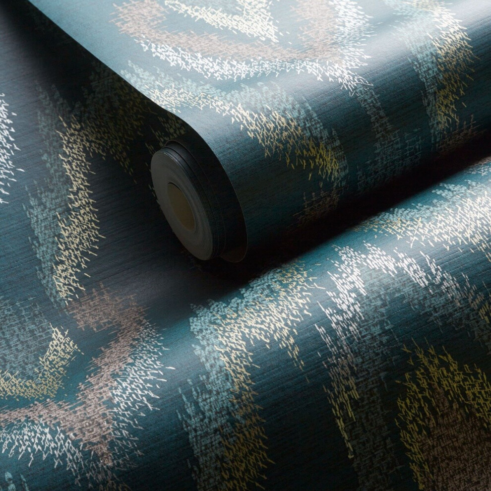 Lusso Velluto Wallpaper Teal Clarke And Clarke W0170/03 5060040045572