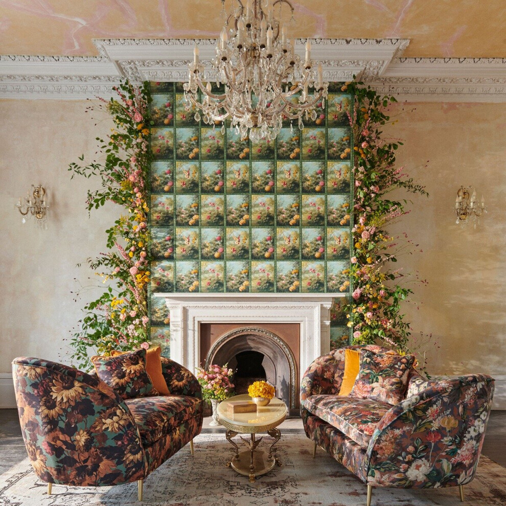Marianne Artus Wallpaper Forest Green Clarke And Clarke W015503