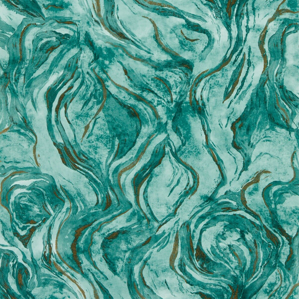 Lusso Lavico Wallpaper Teal Clarke And Clarke W0168/04 5060040045503
