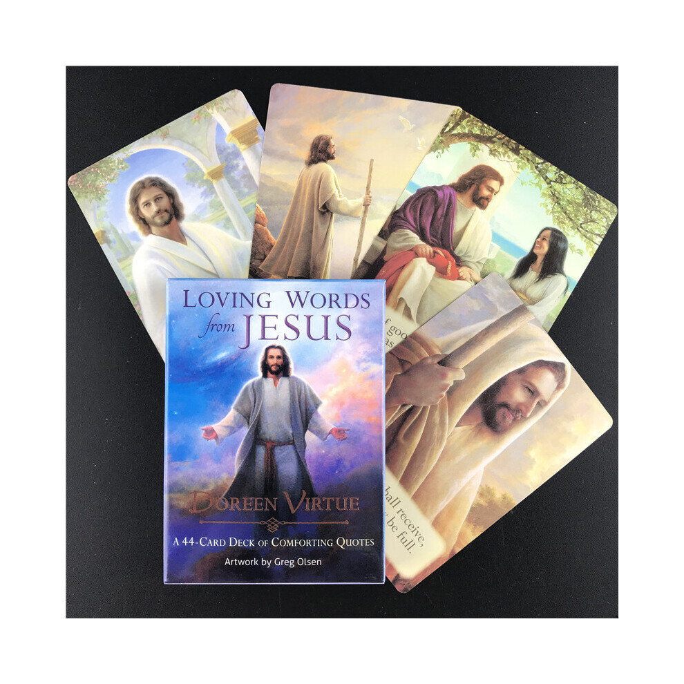 (44PCS TS67) Loving Words from Jesus Tarot Cards Oracle Game Card Family Party Playing