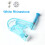 (White) 6×Disposable Ear Piercing Gun Kit with Ear Stud Black 3