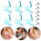(Black) 6×Disposable Ear Piercing Gun Kit with Ear Stud Black 2