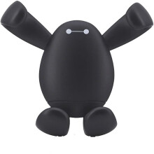360 Degree Rotating Shockproof Car Navigation Phone Mount, Universal 5 Point Cartoon Adjustable Waterproof Mount, Black