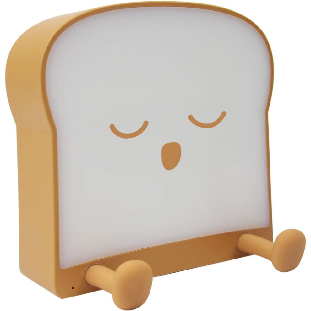 Mini rechargeable mobile phone holder in the shape of a cute cartoon bread nightlight height adjustable phone holder for phone - sleeping face-image-OPC-PBTZXJ6-NEW