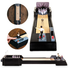 Table Top Bowling Gadget Kids Office Family Fun Party Desktop Gift Adults Balls