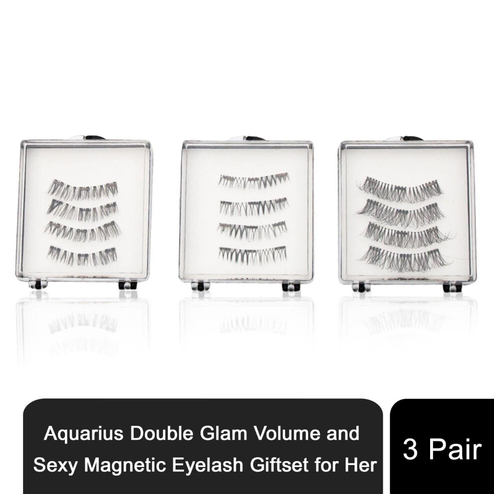 Aquarius Double Glam Volume and Sexy Magnetic Eyelash Giftset for Her