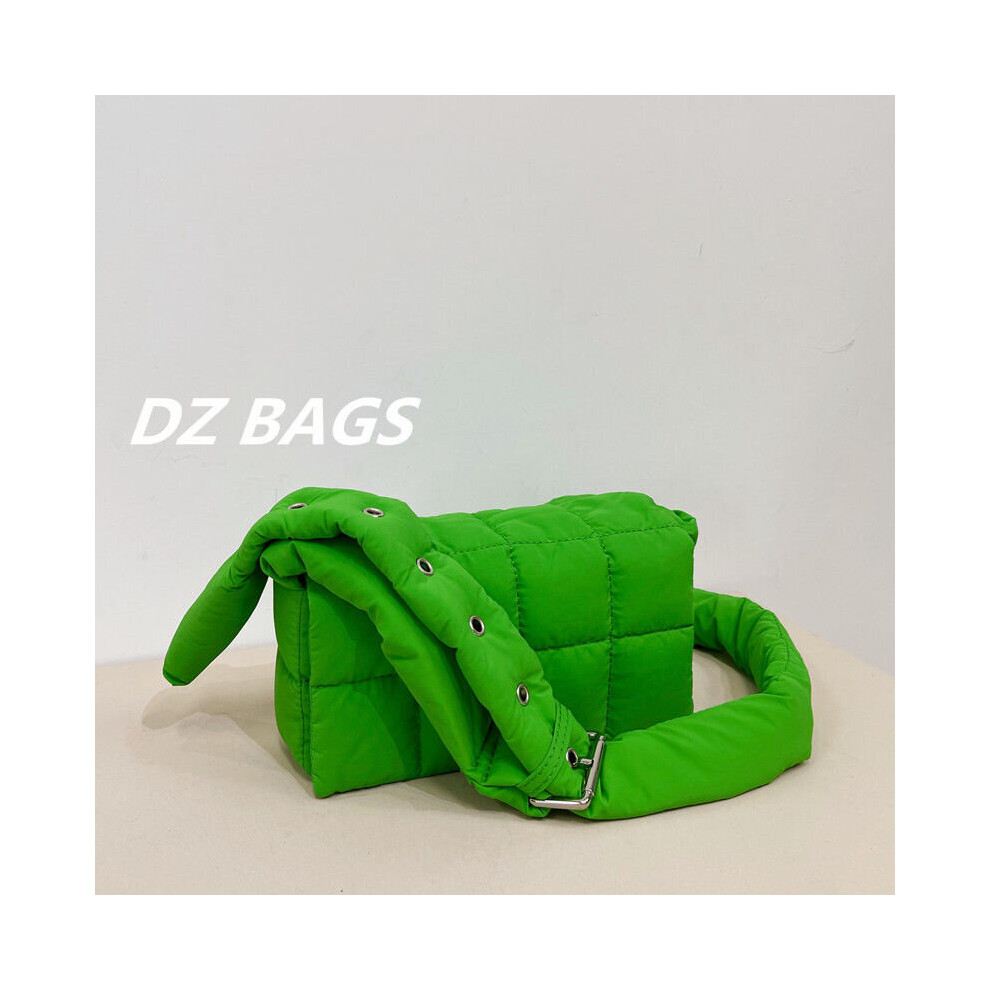 Small Red Book Net Red Same Sponge Woven Pillow Bag Autumn And Winter Women's Single Shoulder Messenger Soft Down Bag-image-OPC-PBV22YJ-NEW