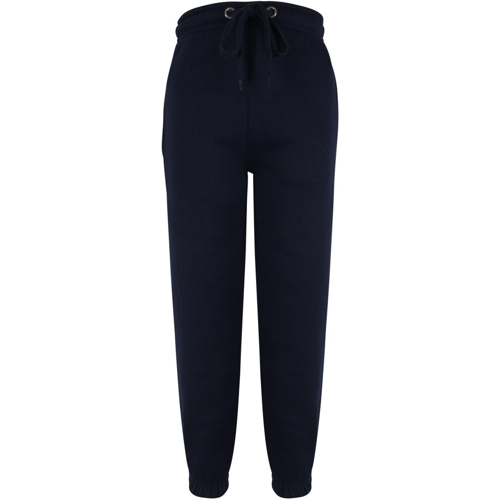 A2zkids (11-12 Years, Navy) Kids Boys Girls Joggers Sweatpants Fleece Trousers