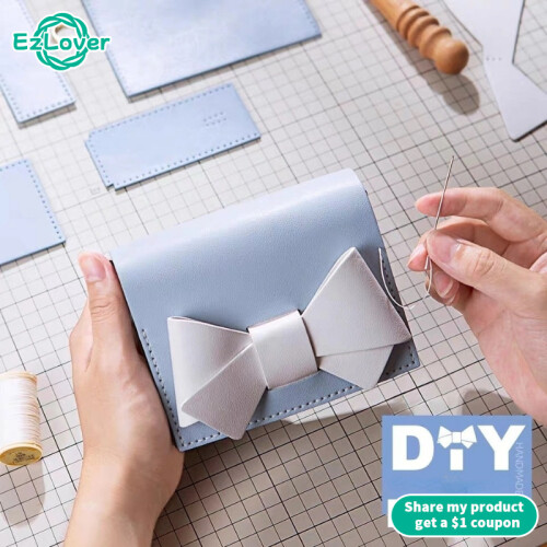 DIY PU Leather Bag Bow Bottom Base Drawstring Handbag Messenger Bag Making Parts 1
