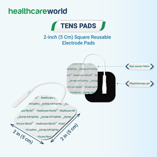 Tens Electrode Pad 5cm x 5cm - Pack Of 4 Square 1