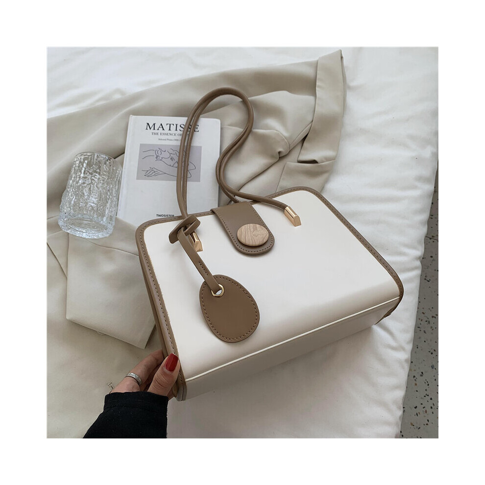 Textured Women's Shoulder Bag Large Capacity Pu Handbags Vintage Ladies Commute Zipper Briefcases-image-OPC-PBV27KJ-NEW