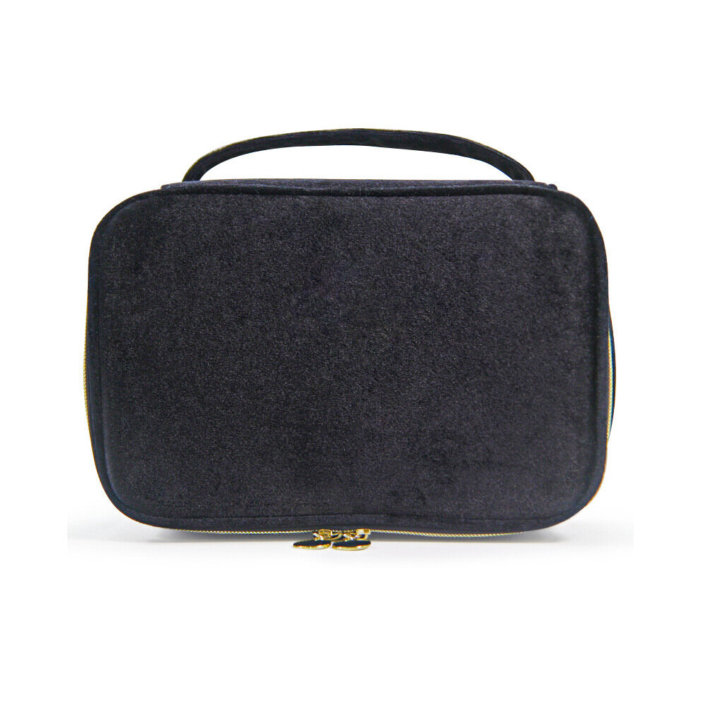 Multicoloured Flannel Travel Cosmetic Cases For Women,2023 Ladies Casual Large Capacity Hand-Held Makeup Bag A327