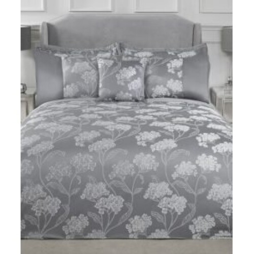 Blossom Duvet Set Double Bed Silver