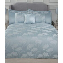 Blossom Duvet Set Super King Bed Silver
