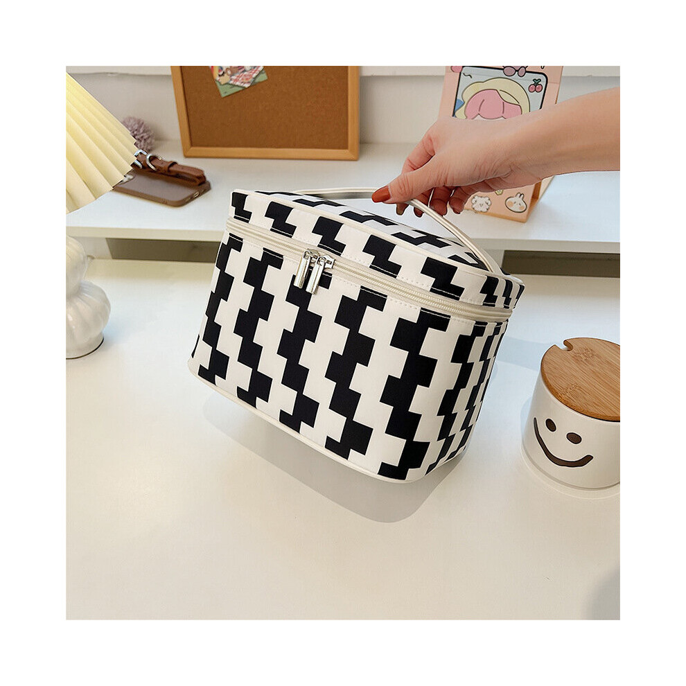 Multicoloured Ins Makeup Bag Female Portable Large Capacity Advanced Sense Cosmetic Box Travel Large Wash Grid Storage Bag