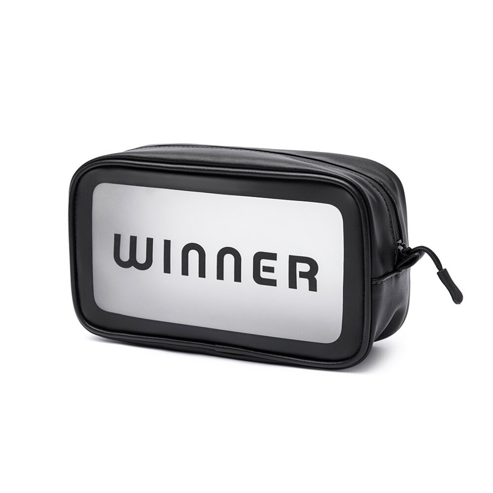 Hot Sell Label Pink Transparent Makeup Bag Travel Pu Clear Cosmetic Bag Portable Storage Bag for Women