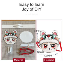 1 Set DIY Leather Shoulder Bag Making Set Bags Hand Sewing Materials Purse Making Materials for Women Ladies Girls