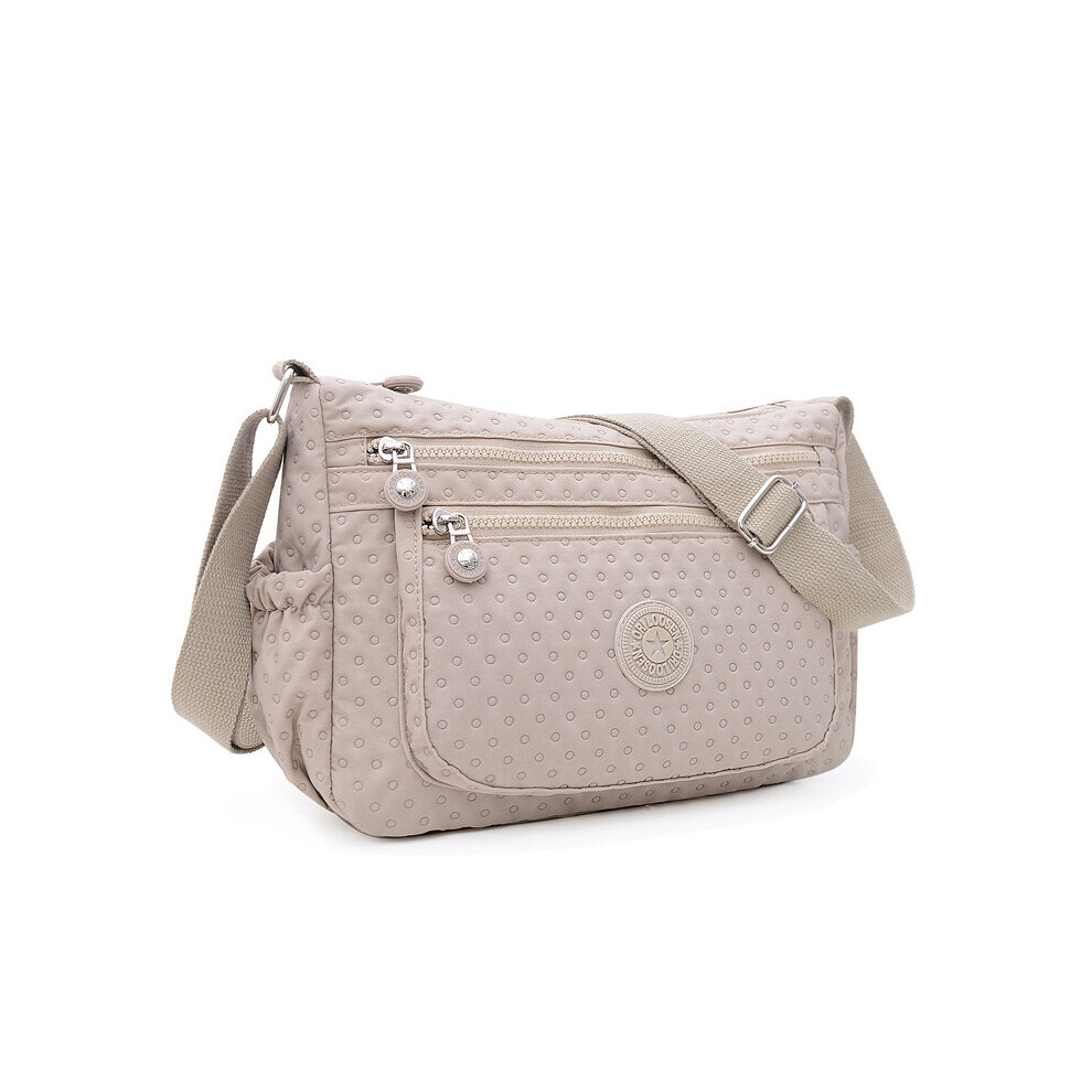 Rural Women Shoulder Bag Nylon Crossbody Bag Soft Women Purse Wave point Messenger Bag Flap Bag Lady Handbag-image-OPC-PBV2T66-NEW