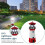 LED Solar Lighthouse Sensor Beacon Rotating Lamp Statue Garden Outdoor 12
