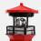 LED Solar Lighthouse Sensor Beacon Rotating Lamp Statue Garden Outdoor 7