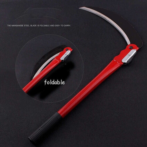 Folding Steel Gardening Scythe Sharp Grass Cutting Sickle 2