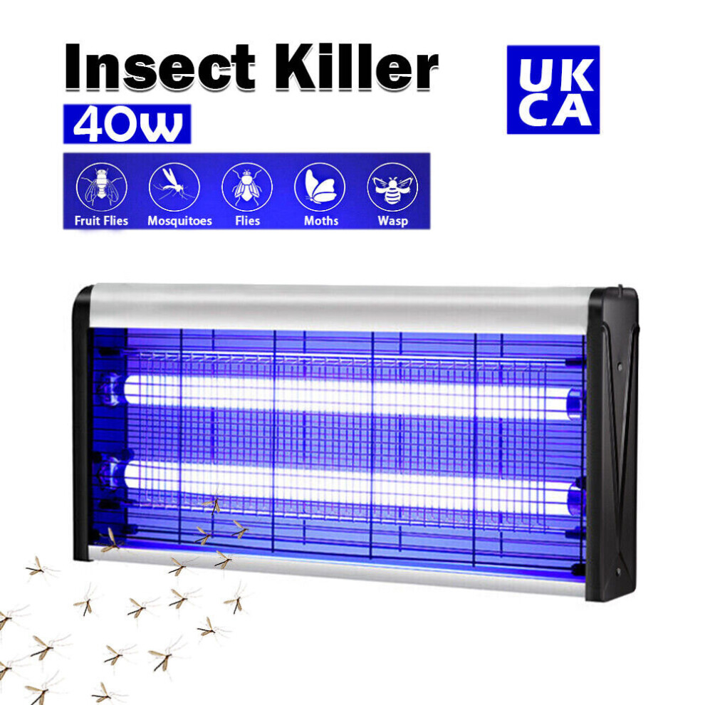 (40W) Electric Insect Killer Mosquito Fly Bug Zapper Pest Trap LED UV Indoor LED Lamp