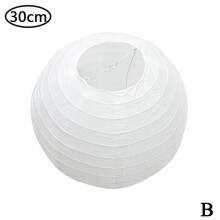 (  White 30cm) PAPER LAMPSHADE CEILING LIGHT PENDANT LAMP SHADE BALL LANTERN DECOR